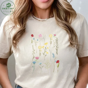 Comfort Colors Cream Minimalist Wildflower Graphic T-Shirt 2026 1 5 1