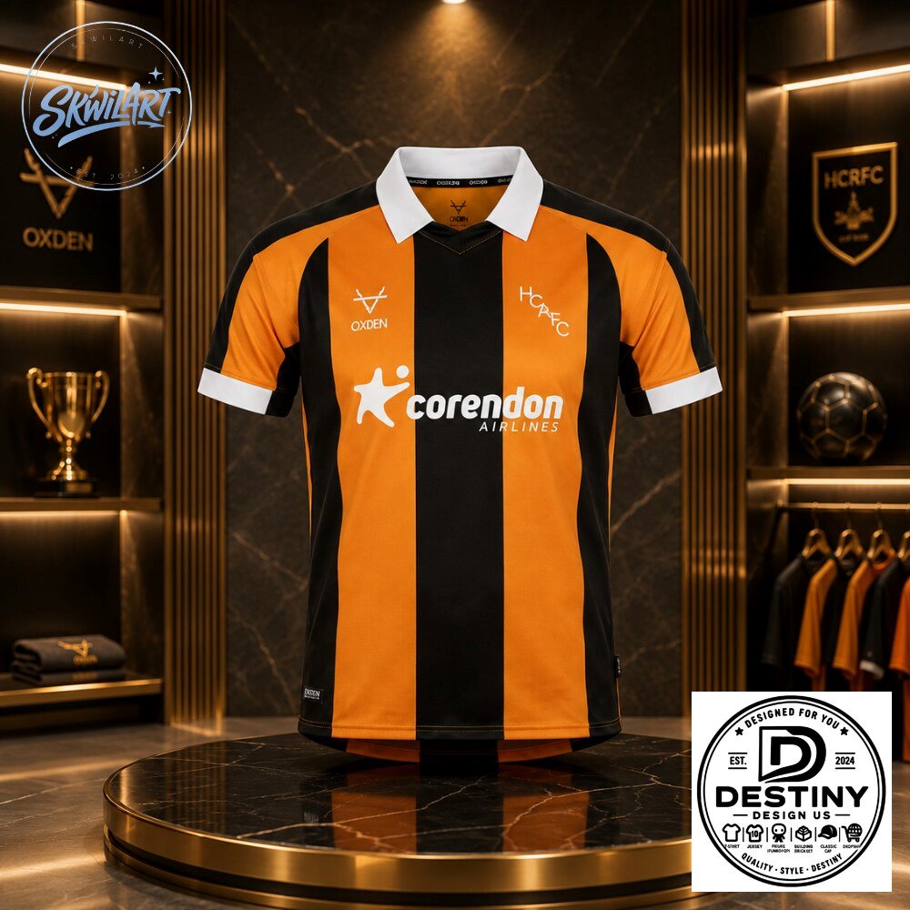 26-27 Home Oxden Corendon Airlines V-Neck Polo Jersey