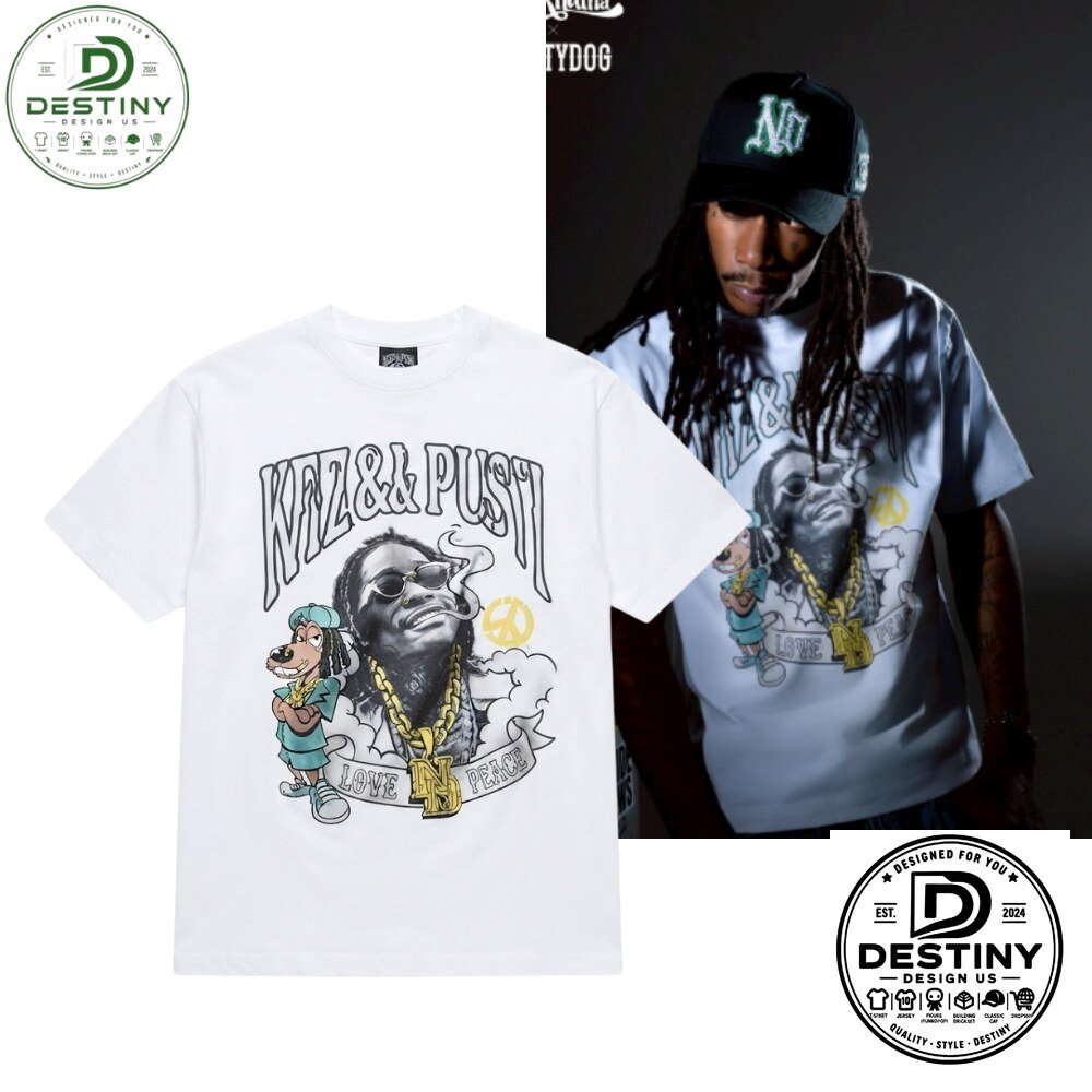 Wiz Khalifa Love Peace Graphic Rap TShirt 2026