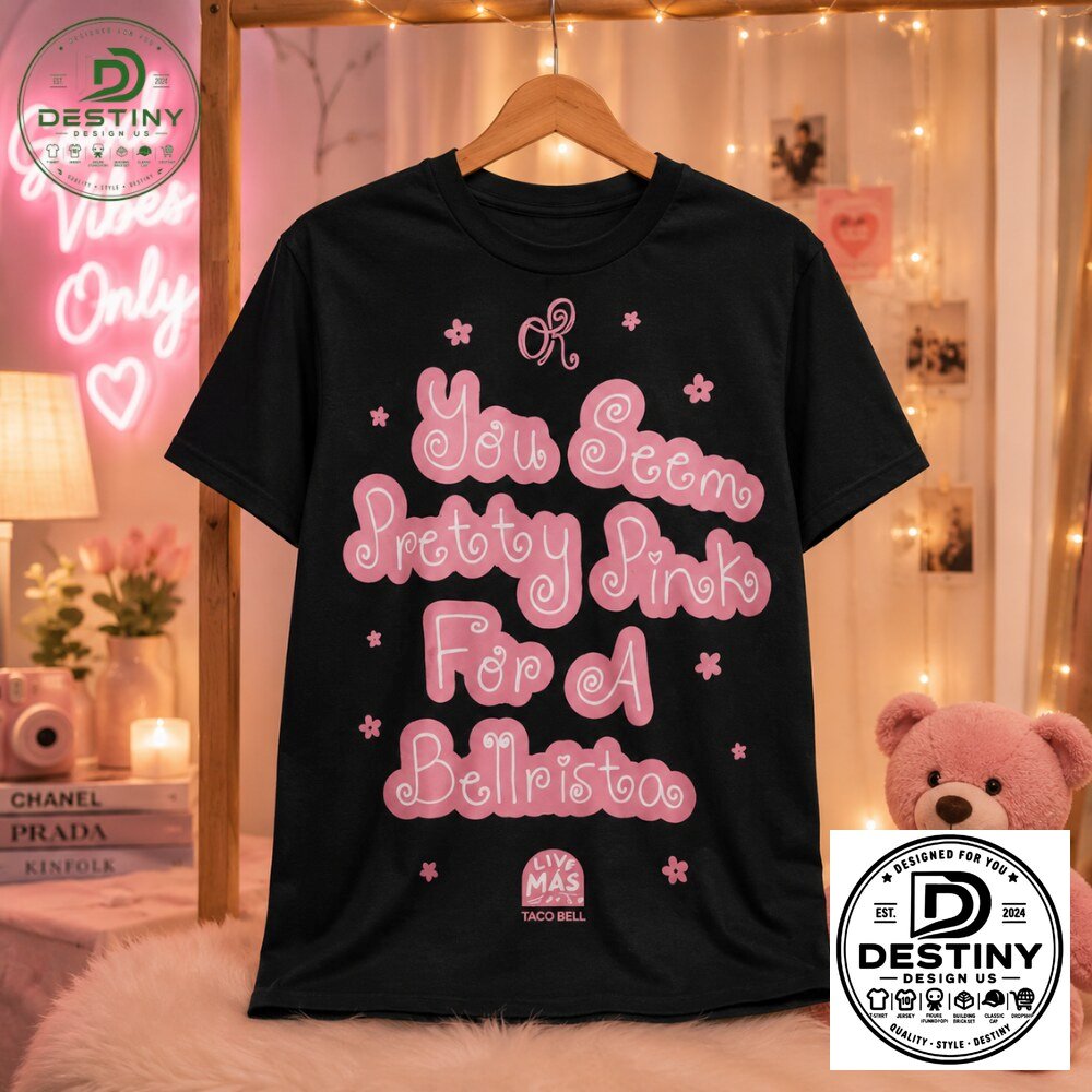 Olivia Rodrigo x Taco Bell You Seem Pretty Pink For A Bellrista T Shirt Olivia Rodrigo x Taco Bell Pink Bellrista Graphic Tee – image 2 of 3