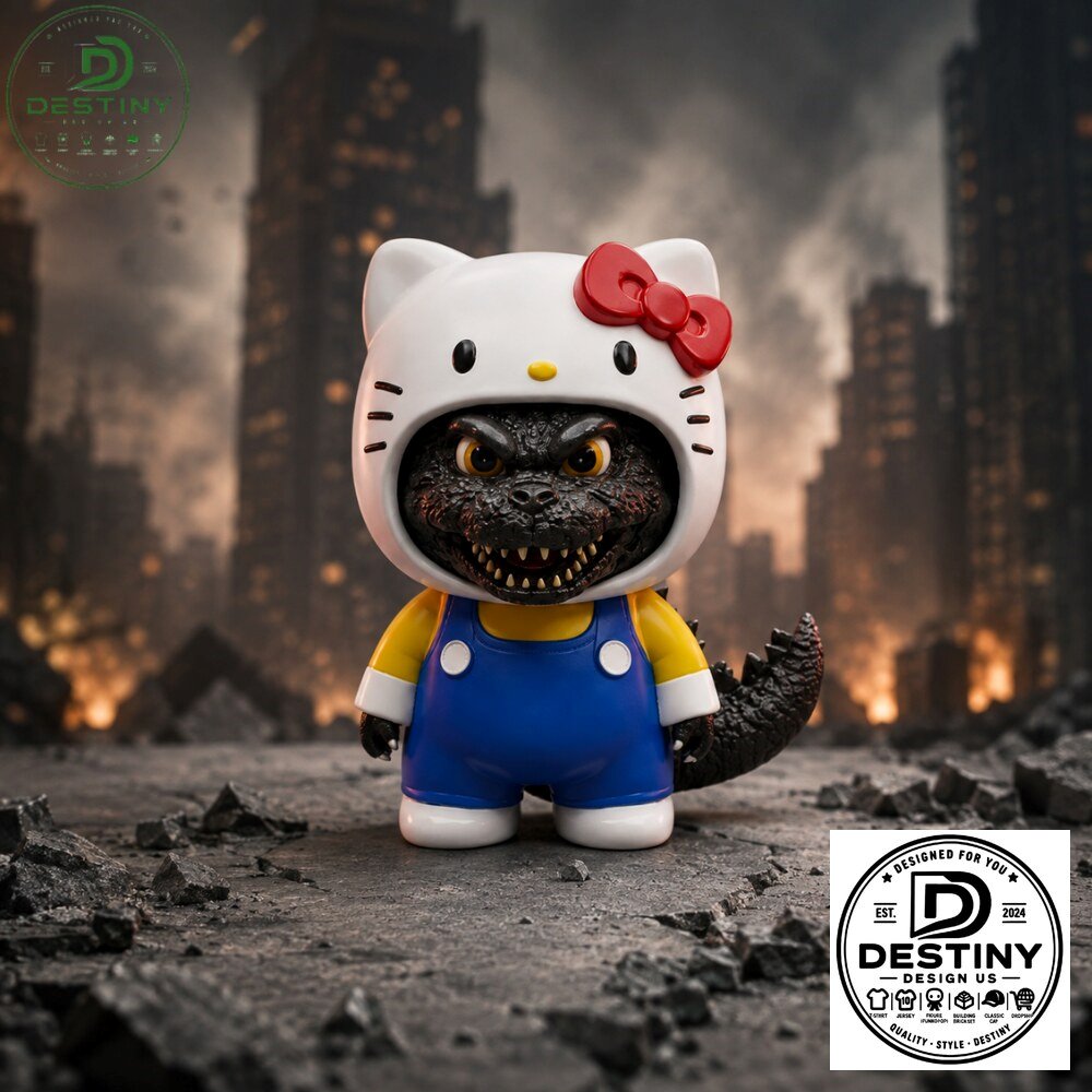 Sanrio x Godzilla Hello Kitty Crossover Vinyl Collectible Figure Hello Kitty x Godzilla Crossover Vinyl Figure - Sanrio Collectible – image 2 of 2