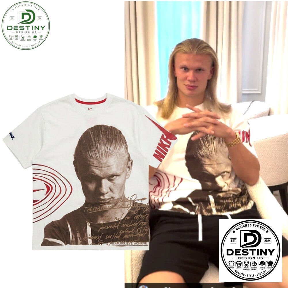 Nike Erling Haaland White Graphic Signature T-Shirt 2026