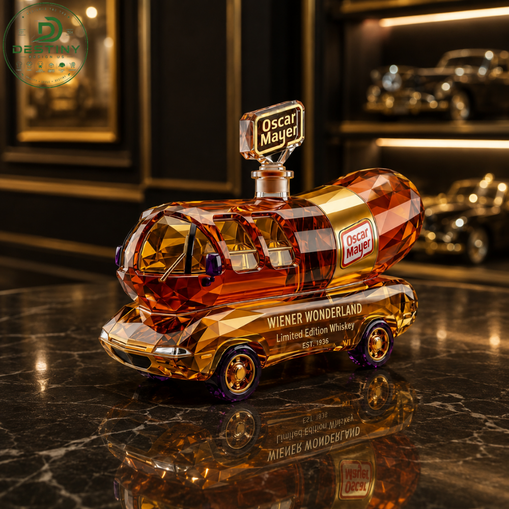 Oscar Mayer Wienermobile Wiener Wonderland Whiskey Decanter Bottle 2026