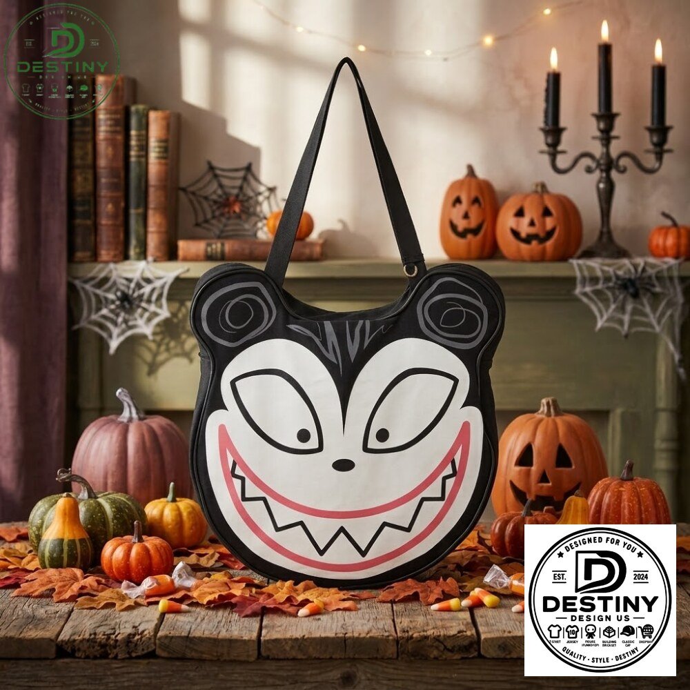 The Nightmare Before Christmas Vampire Teddy Big Face Canvas Tote Bag