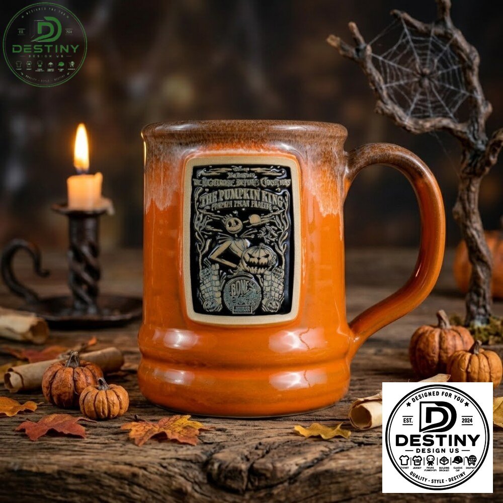 The Nightmare Before Christmas Pumpkin King Handthrown Mug
