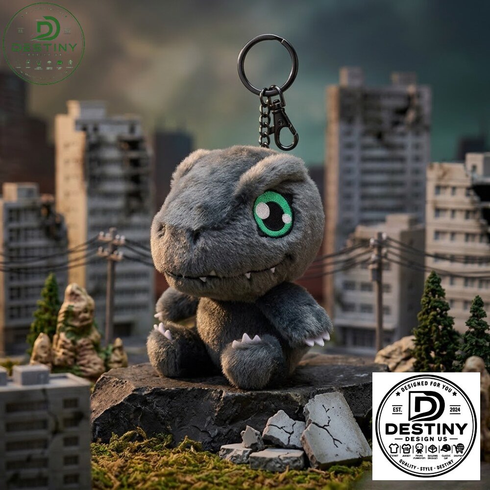 Digimon x 7-Eleven Hong Kong Special Edition Black Agumon Plush Keychain