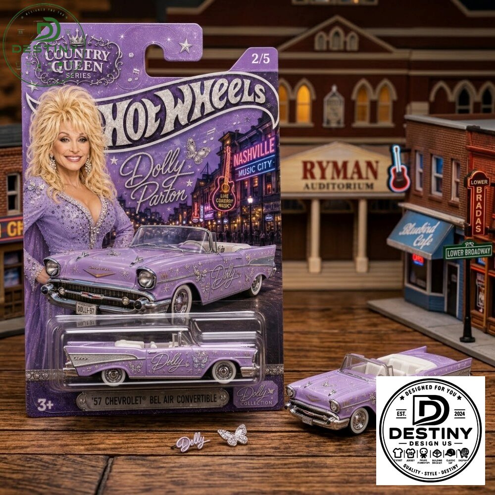 Hot Wheels Dolly Parton Cadillac Eldorado Chevy Bel Air Special Edition Hot Wheels Dolly Parton Cadillac Eldorado Chevy Bel Air – image 2 of 3