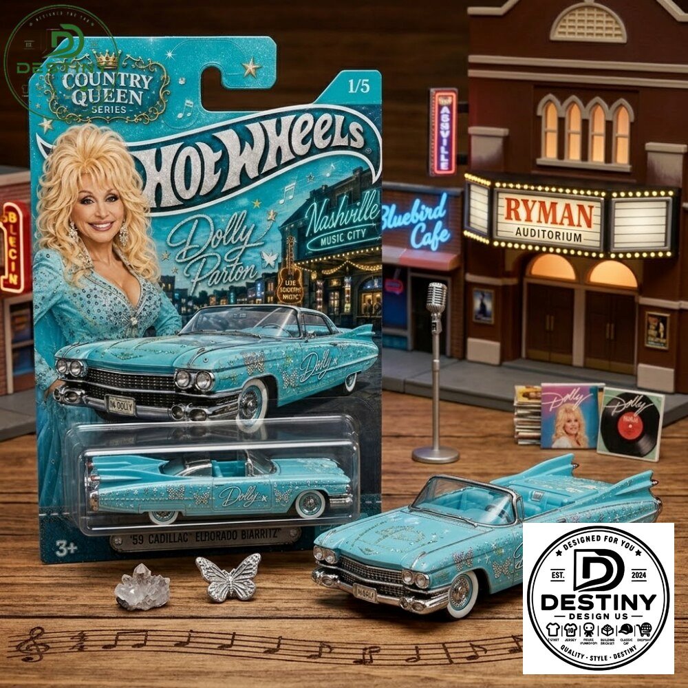 Hot Wheels Dolly Parton Cadillac Eldorado Chevy Bel Air Special Edition Hot Wheels Dolly Parton Cadillac Eldorado Chevy Bel Air – image 3 of 3