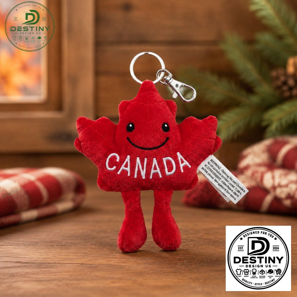 BTS RM vs BTS V Taehyung-Canada Red Maple Leaf Cute Plush Character Keychain 2026