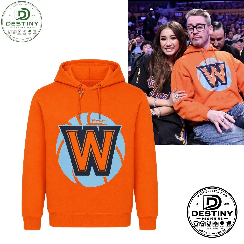Macaulay Culkin Golden State Warriors Basketball W Logo Pullover Hoodie 2026