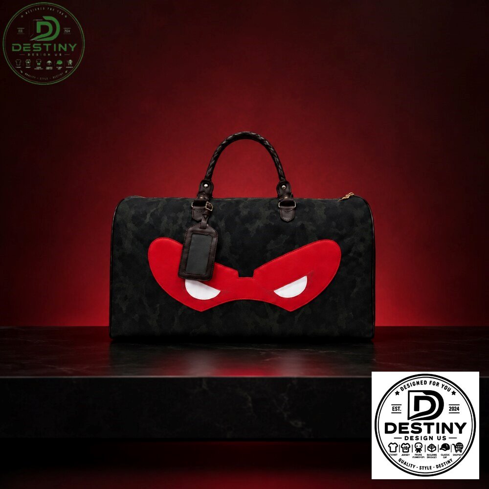 Matching TMNT Ninja Turtle Raphael Red Mask Camo Duffel Bag 2026