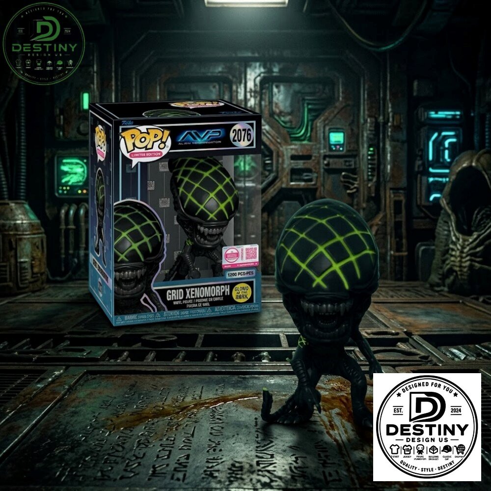Funko Pop Alien vs Predator Grid Xenomorph 2076 Glow-in-the-Dark Figure 2026