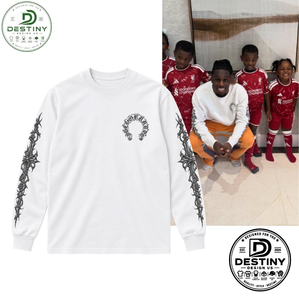 Chrome Hearts Horseshoe Thorn Sleeve White Long Sleeve T-Shirt 2026