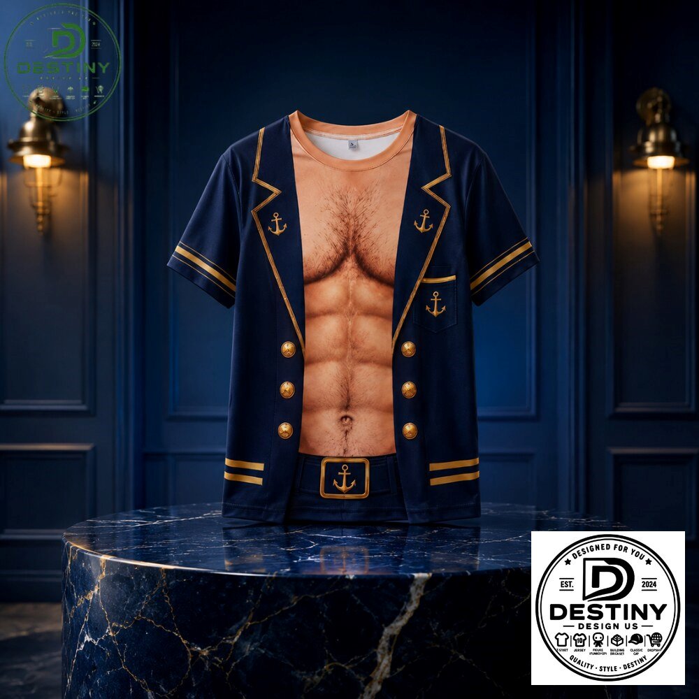Captain of Chaos Muscular Torso 3D Shirt 2026