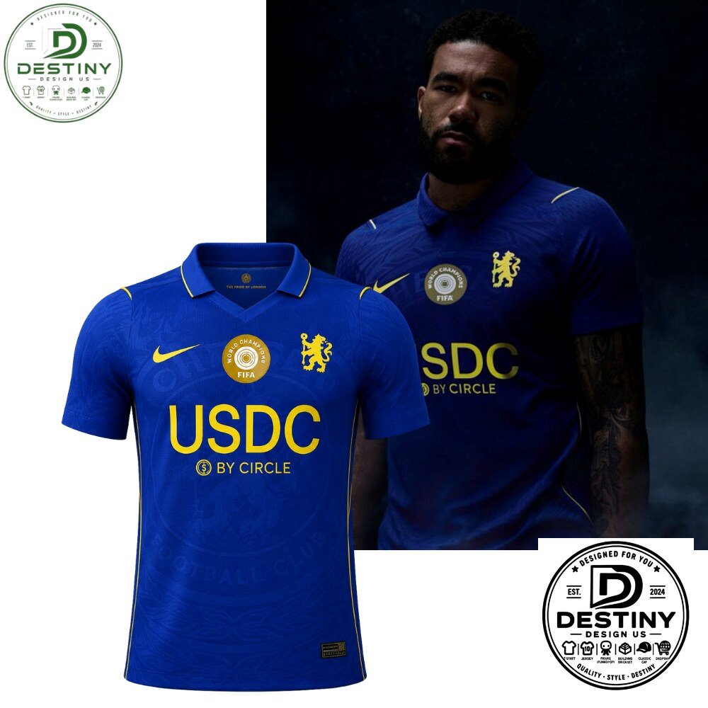 Chelsea 26 27 Front of Shirt Sponsor Deal VNeck Polo Jersey