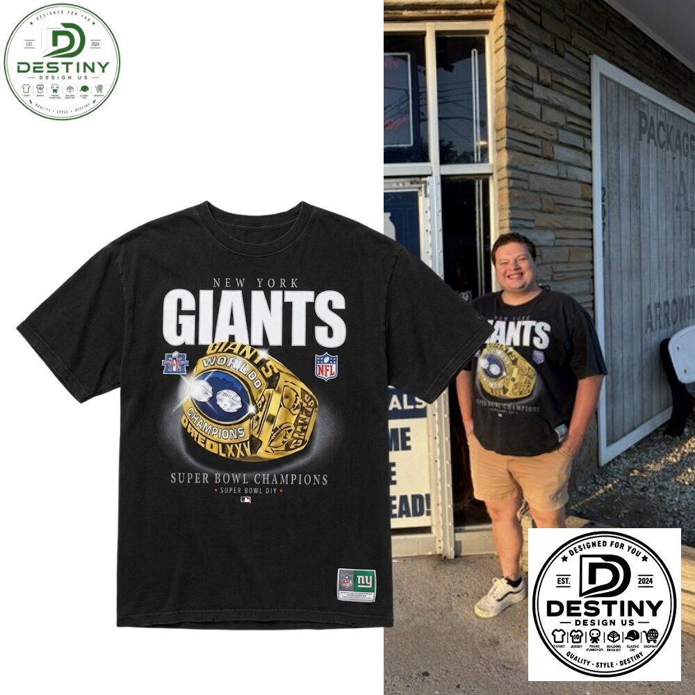 New York Giants Super Bowl Champions Ring Graphic T-Shirt 2026