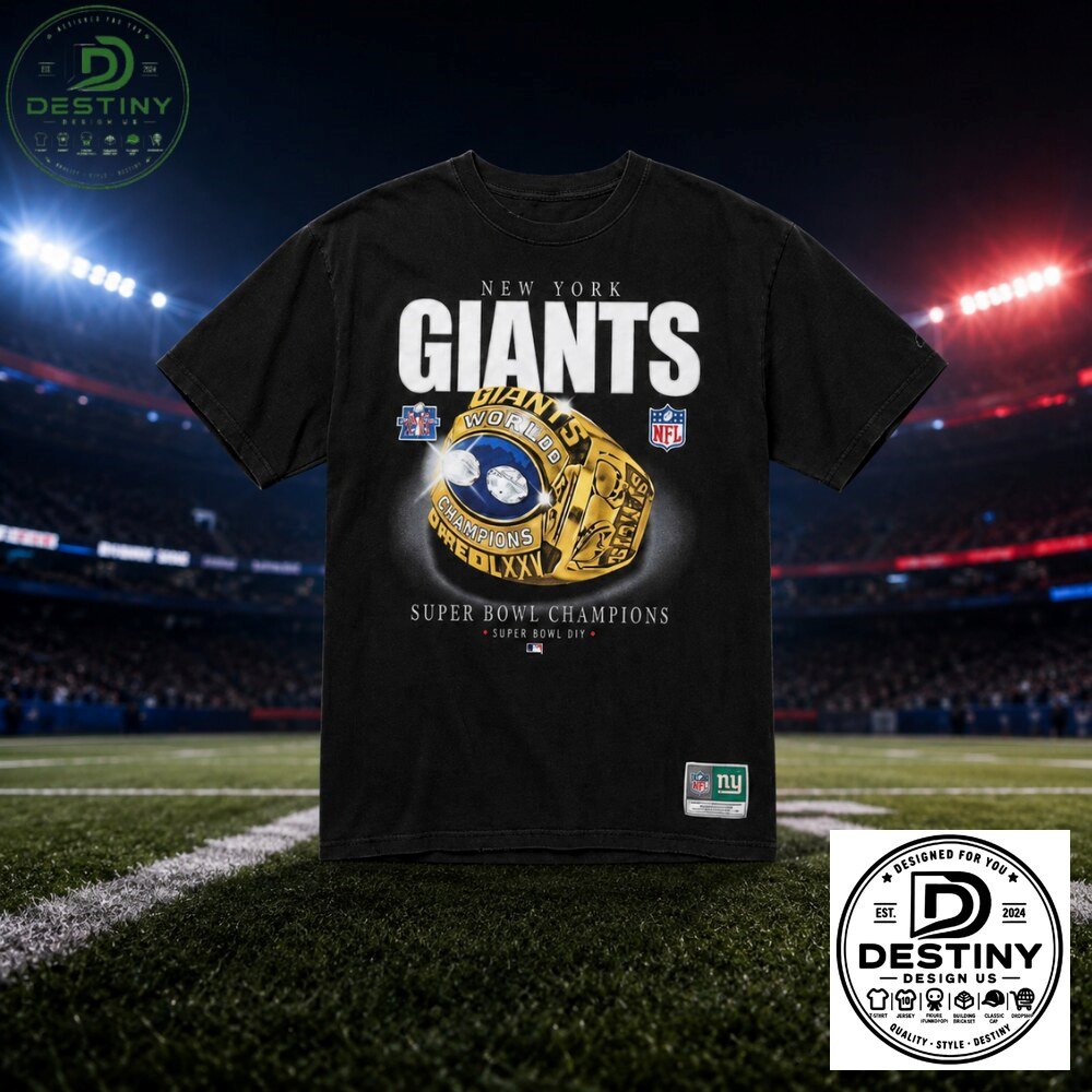 New York Giants Super Bowl Champions Ring Graphic T-Shirt 2026 5 New York Giants Super Bowl Champions Ring Graphic T-Shirt 2026