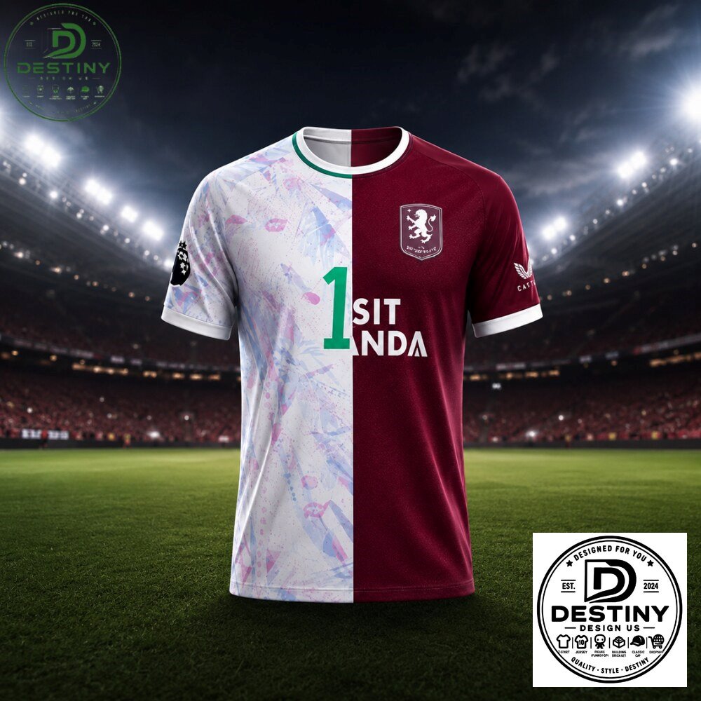 Aston Villa Split Design Claret and Soccer Jersey 2026 5 Aston Villa Split Design Claret and Soccer Jersey 2026