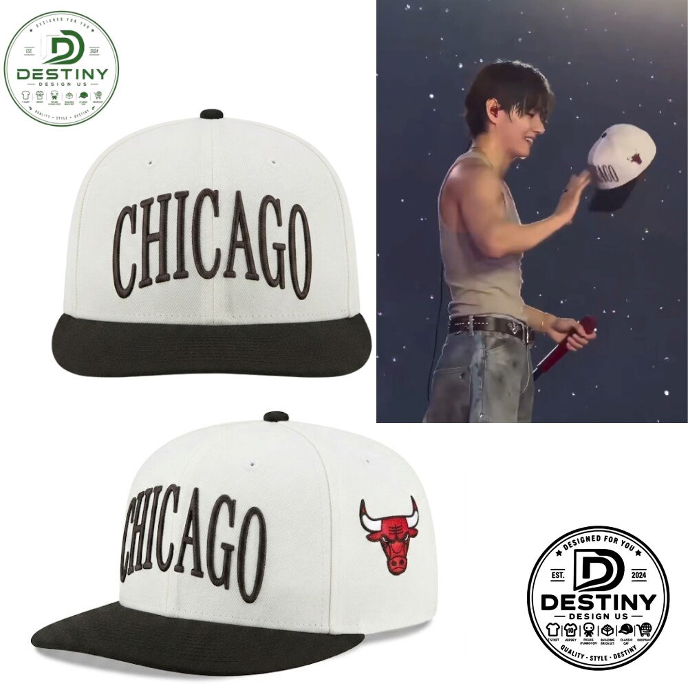 BTS Taehyung Chicago Bulls Snapback Hat 2026