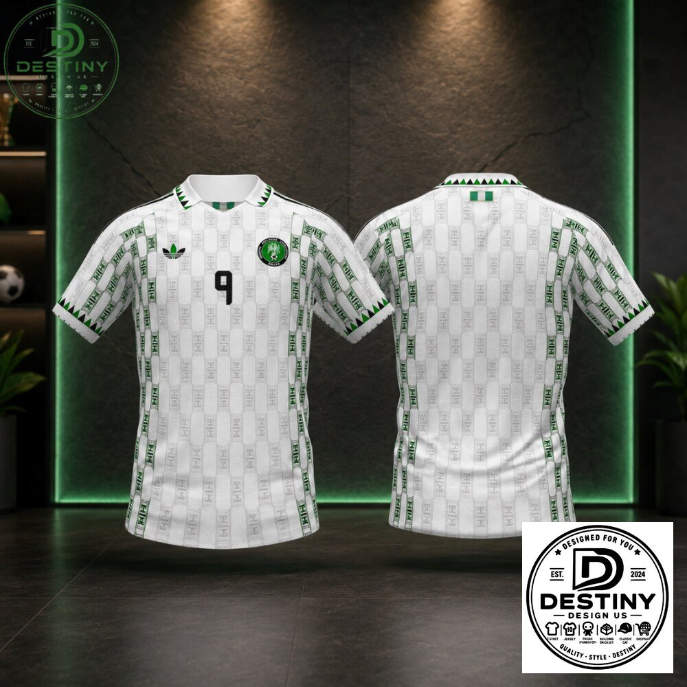 Nigeria 9 V-Neck Polo Soccer Jersey 2026