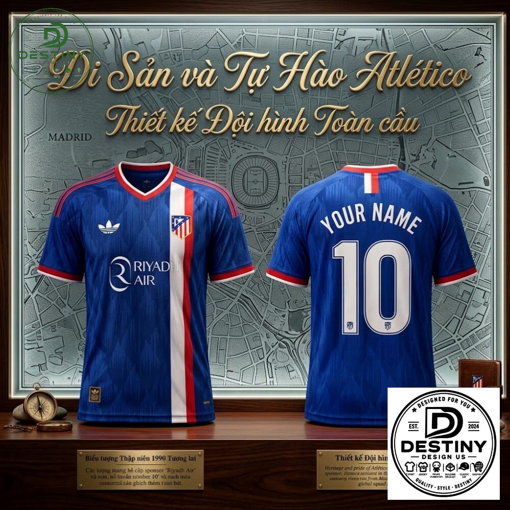"Top 2026 Fashion: Soccer Jerseys, K-Pop Tees, Tote Bags & Decor" 21 Atletico Madrid Riyadh Air Heritage Soccer Jersey 2026