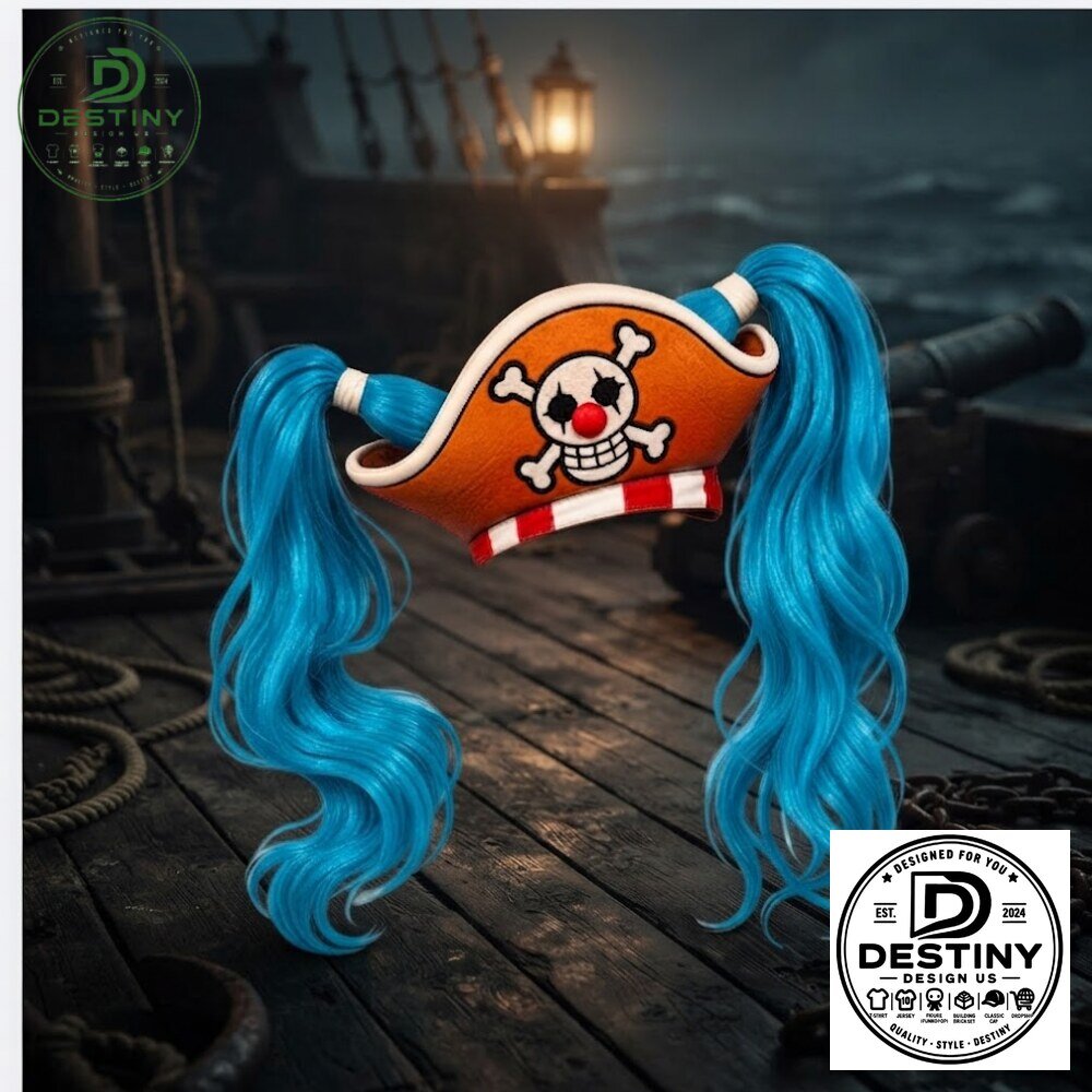 One Piece Buggy the Star Clown Cosplay Wig with Pirate Hat 2026 5 One Piece Buggy the Star Clown Cosplay Wig with Pirate Hat 2026