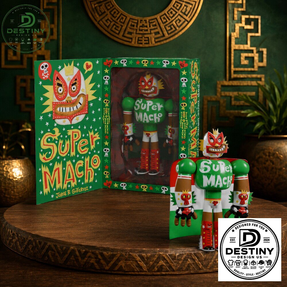 "2026 Collectibles: Vinyl Figures, Decanter, T-Shirt, Funko, and Hoodie" 9 Super Macho Mexico Jorge R Gutierrez Vinyl Figure 2026