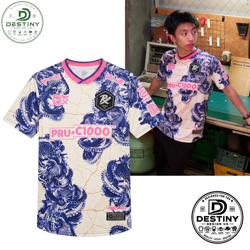 Paper Rex Blue Dragon and White Esport Jersey 2026
