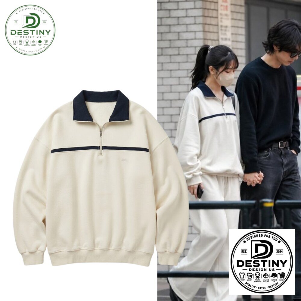 Ryu Jun-yeol and Hyeri Style Quarter-Zip Sweatshirt 2026