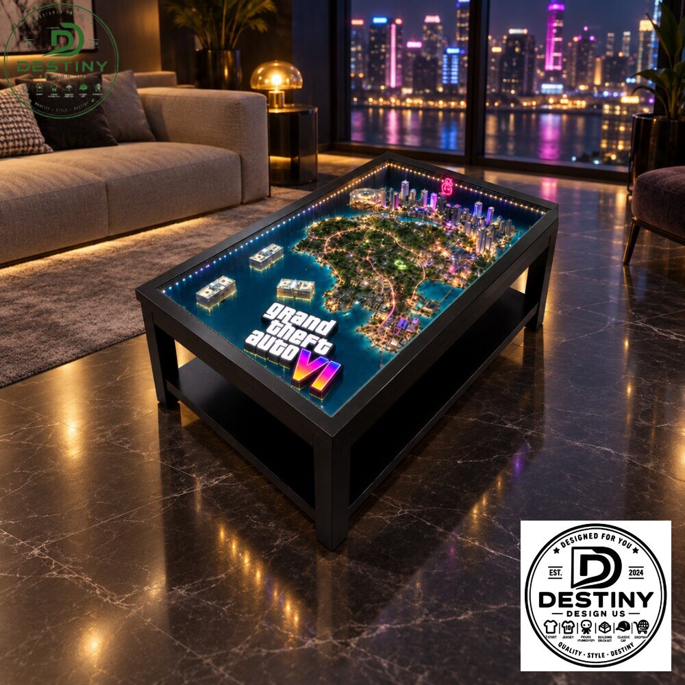 Grand Theft Auto VI Map Diorama Coffee Table 2026