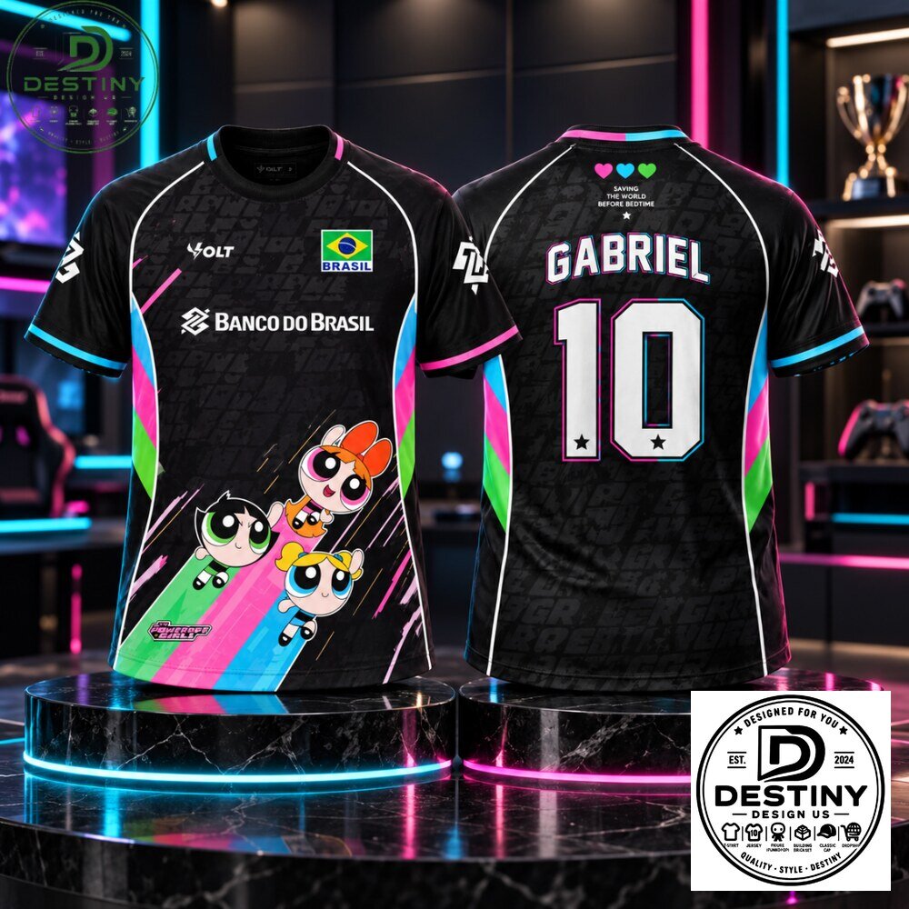 Volt Brazil Powerpuff Girls Gabriel 10 Concept Soccer Jersey 2026
