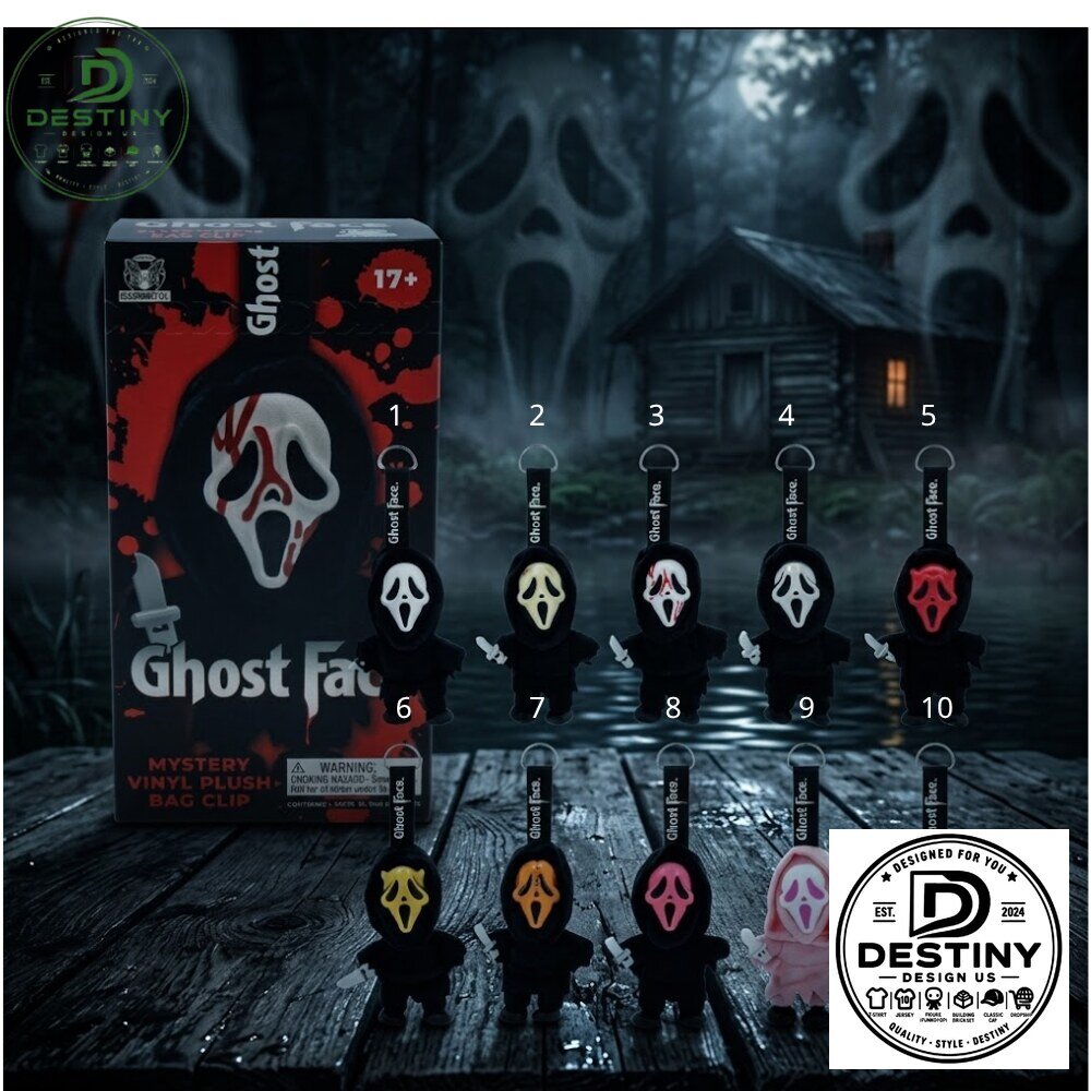 Ghost Face Mystery Vinyl Plush Bag Clip Blind Halloween 2026