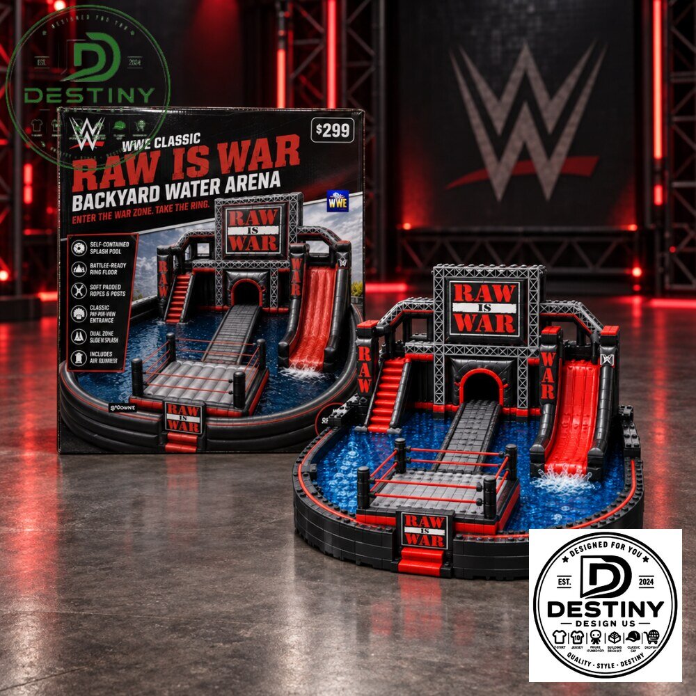 WWE Classic Raw Is War Backyard Water Arena Building Brick Set 2026