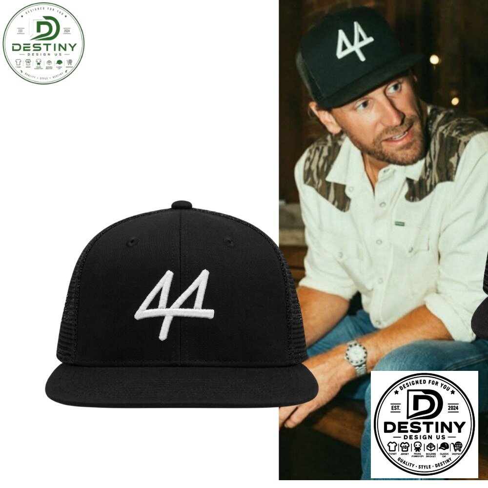 Number 44 Black Trucker Snapback Hat 2026