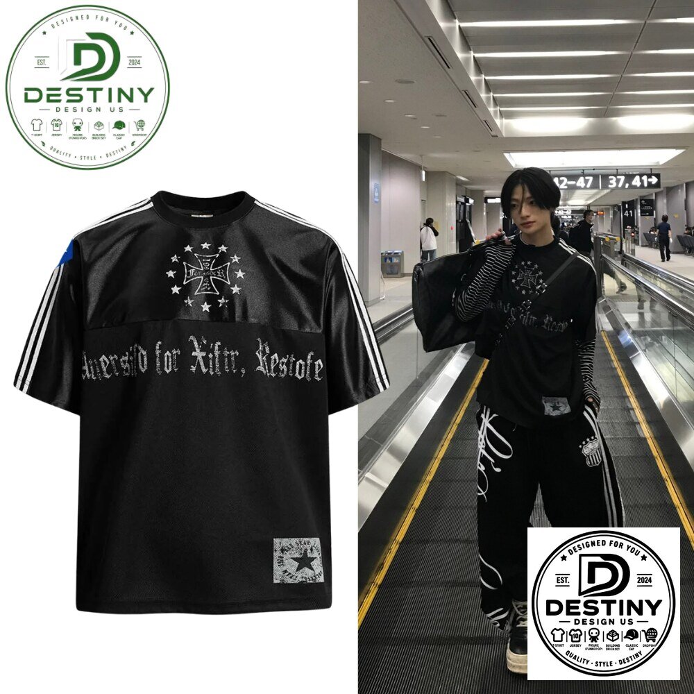 Gothic Cross Star Pattern Soccer Jersey 2026 6789