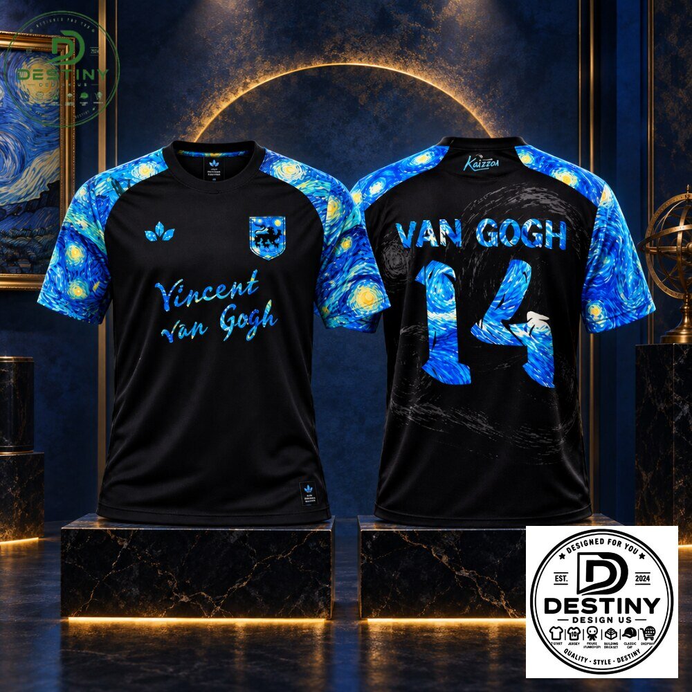 Vincent van Goghs painting The Starry Night Soccer Jersey 2026