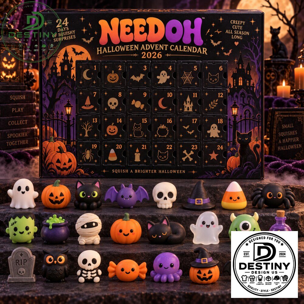 Needoh Halloween Advent Calendar 2026 featuring 24 days
