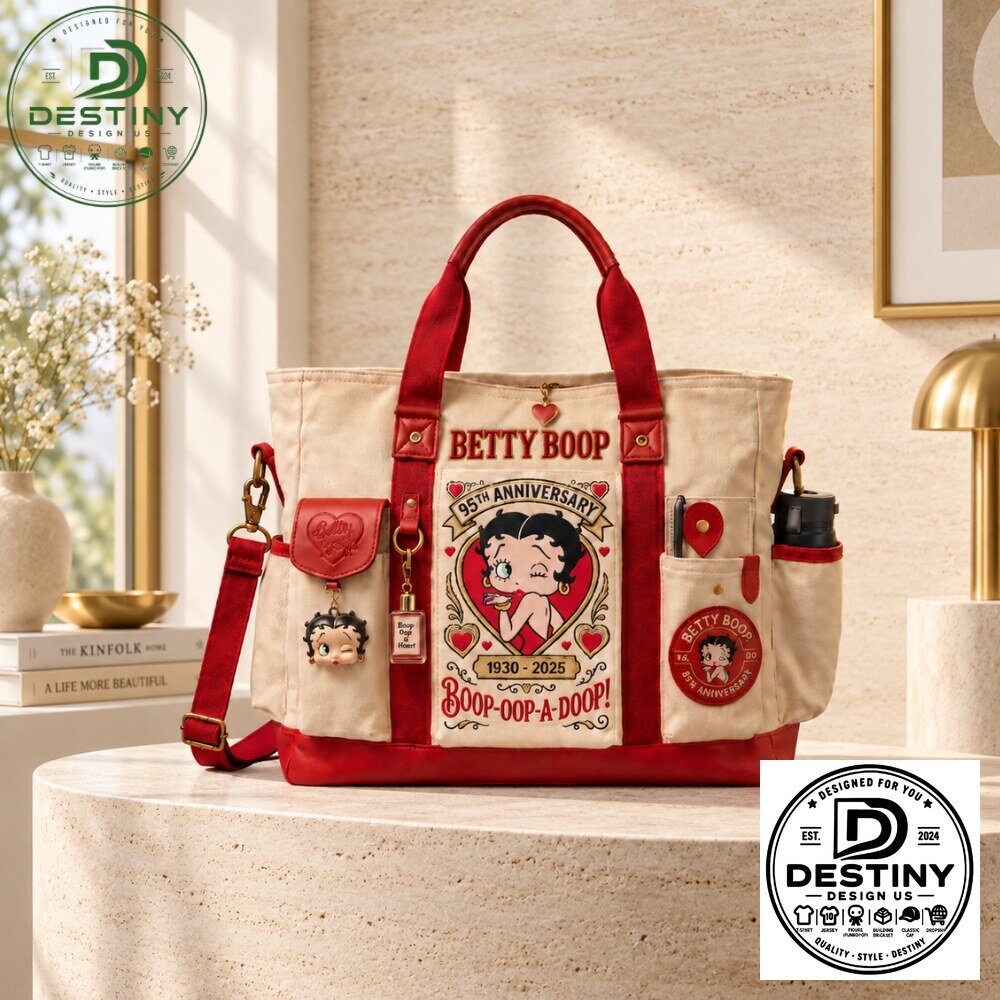 Betty Boop 95th Anniversary Vintage Canvas Tote Bag 2026 4 Betty Boop 95th Anniversary Vintage Canvas Tote Bag 2026