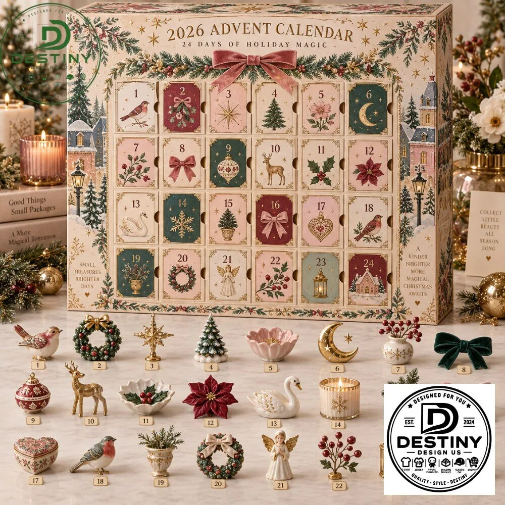 Vintage Christmas Holiday Magic 24 Days Advent Calendar 2026