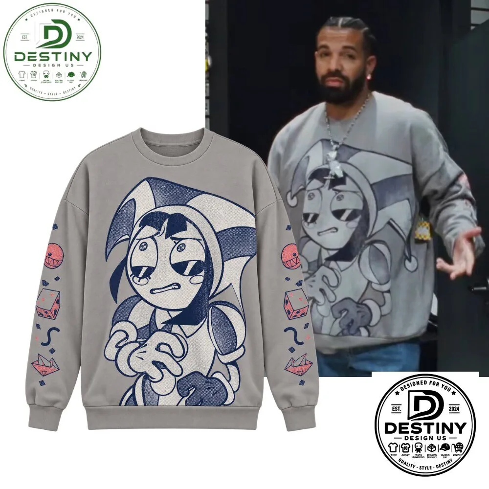 The Amazing Digital Circus Pomni Grid Symbols Sweatshirt 2026