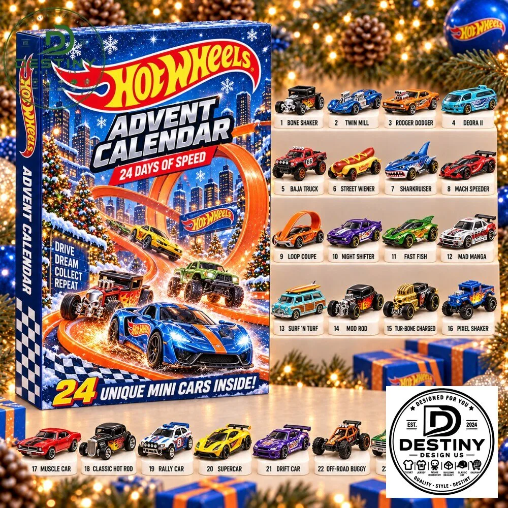 Hot Wheels Advent Calendar 24 Days of Speed Toy Car 2026